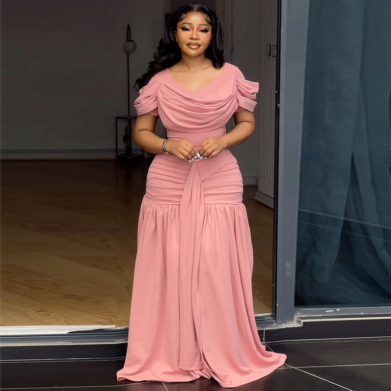 Pleated Bodycon Midi Dress