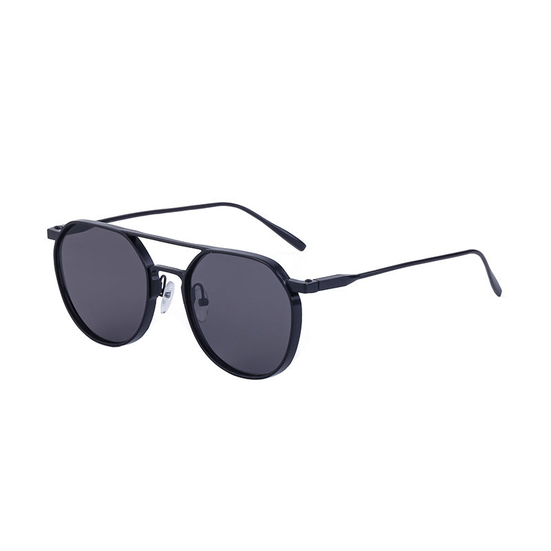 Aviator-Style Retro Metal Sunglasses