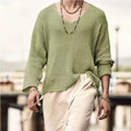 Men's V-Neck Knit Sweater