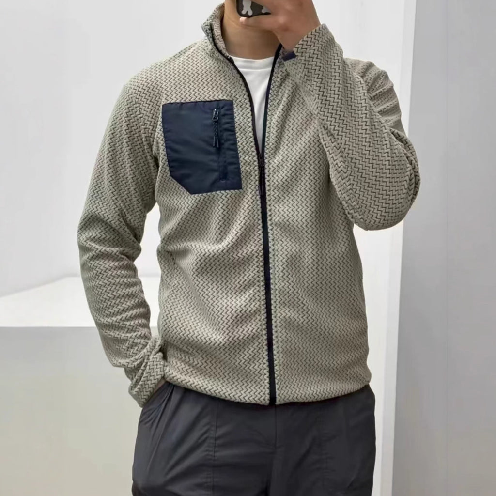 Comfort Zipper Fleece Cardigan