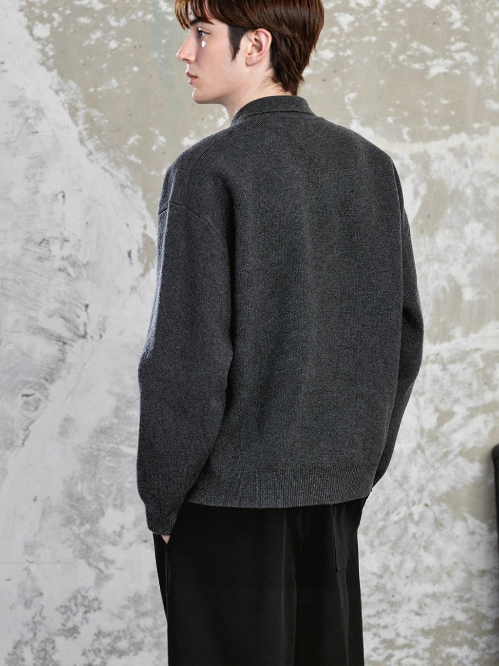 Polo Collar Knit Sweater