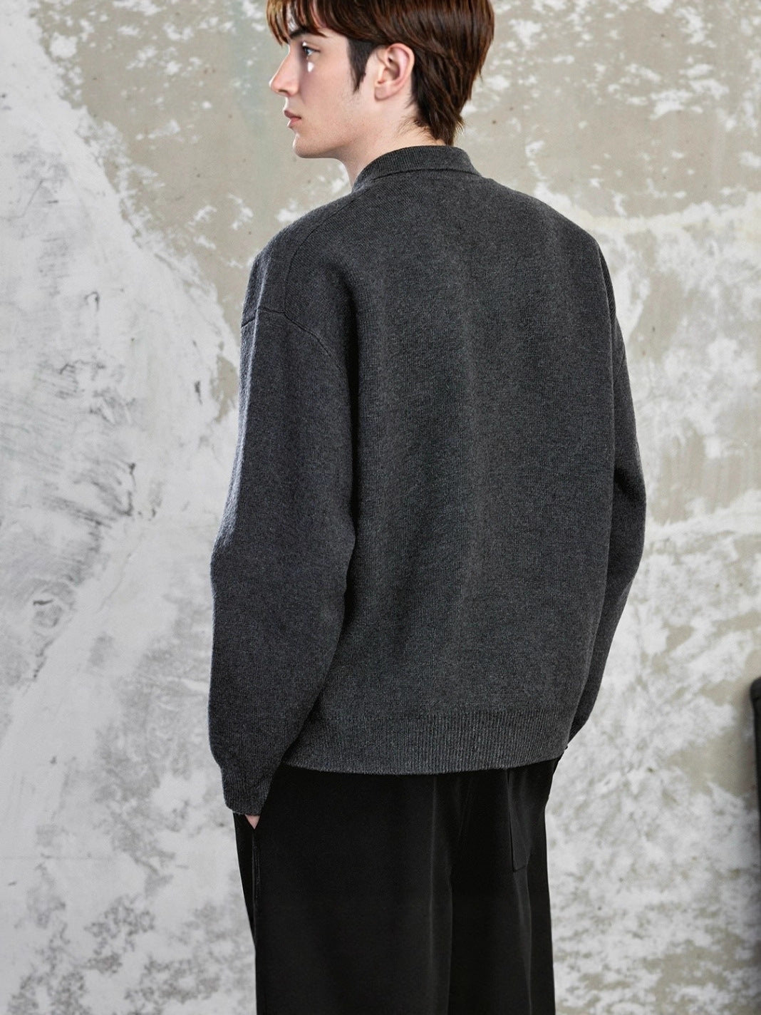 Polo Collar Knit Sweater