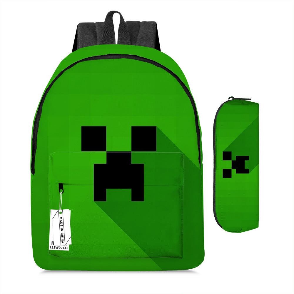 Pixel Game Backpack Set