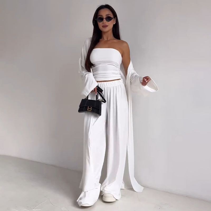 Chic Three Piece Loungewear Set