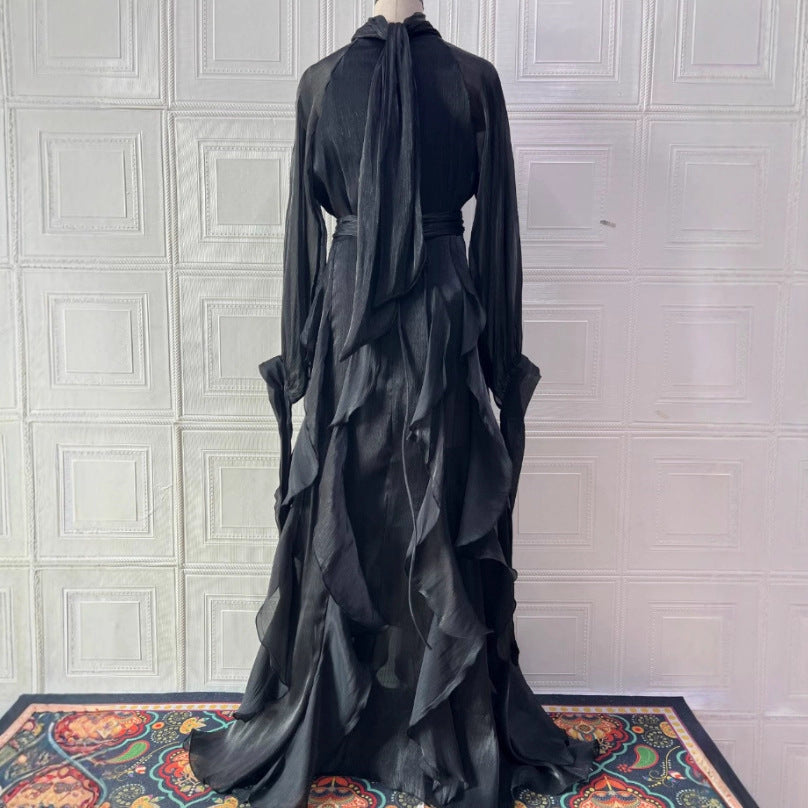Ruffle Detail Fitted Dress