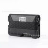 Black metal + black microfiber leather + black silicone tape