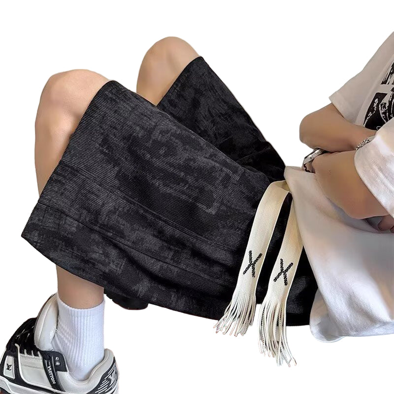 Fringed Wide-Leg Shorts