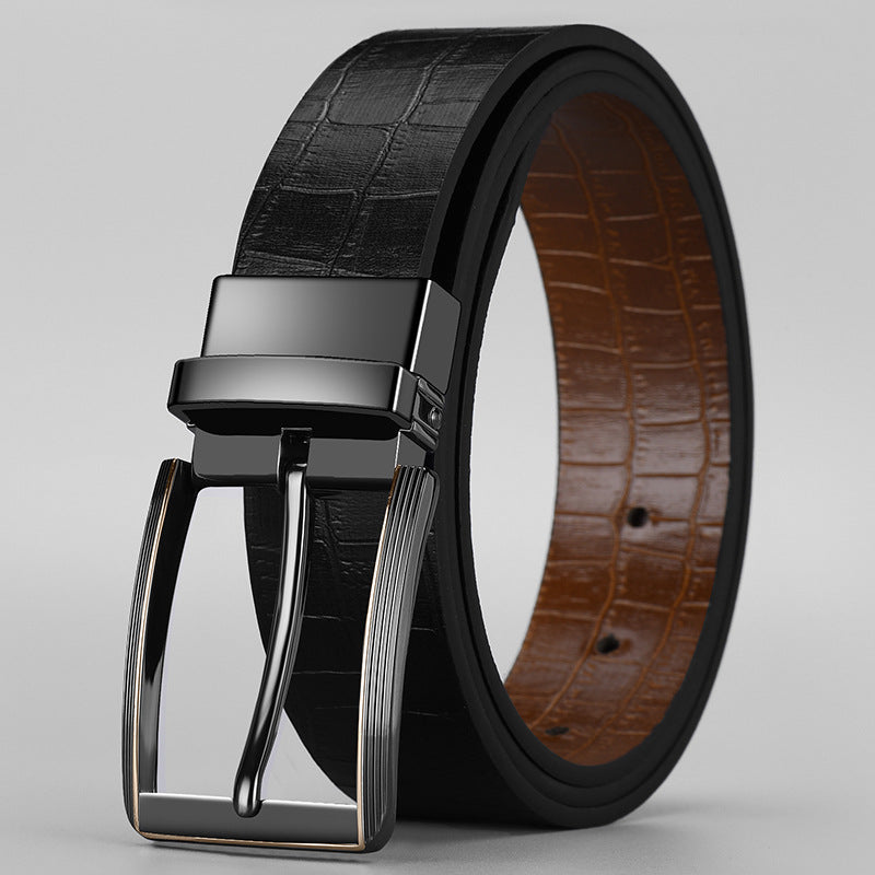 DualEdge Classic PU Leather Belt