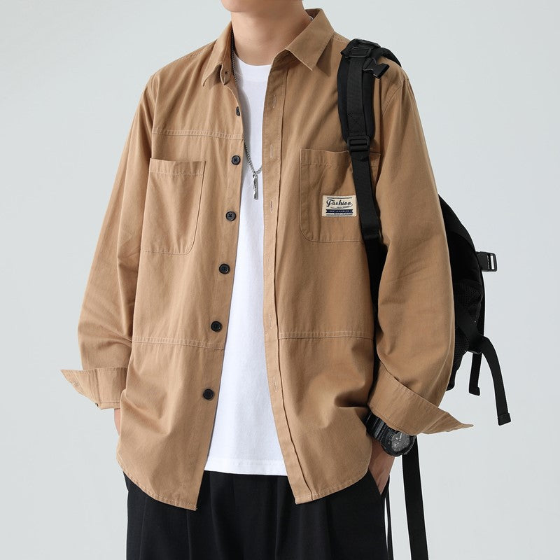 Men's Pure Cotton Utility Shirt Jacket