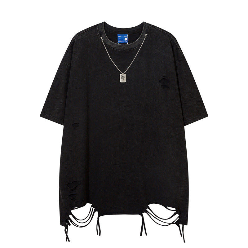 Distressed Crewneck Tee