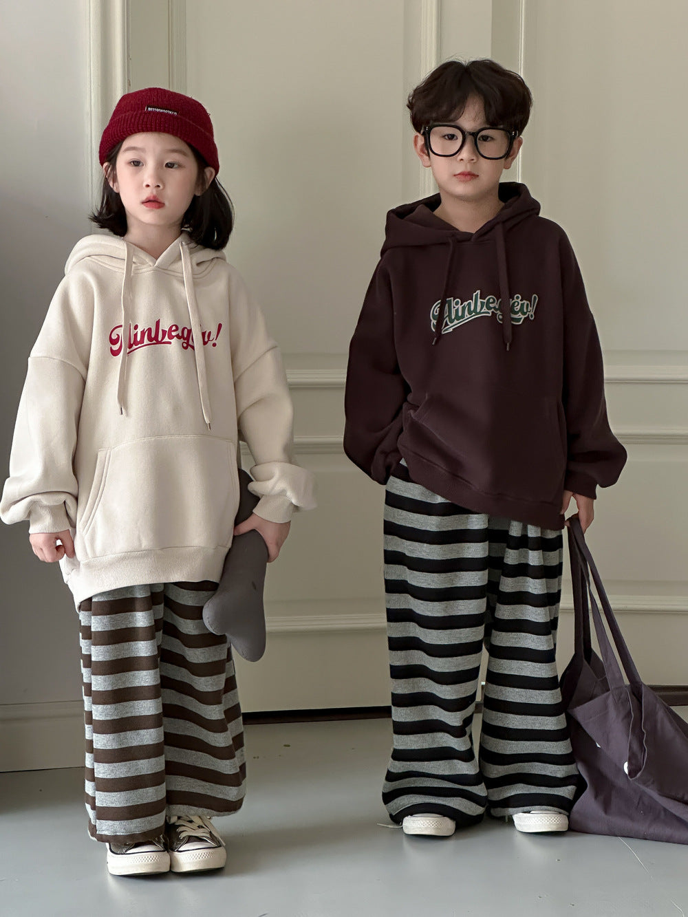 Kids' Letter Fleece Hoodie