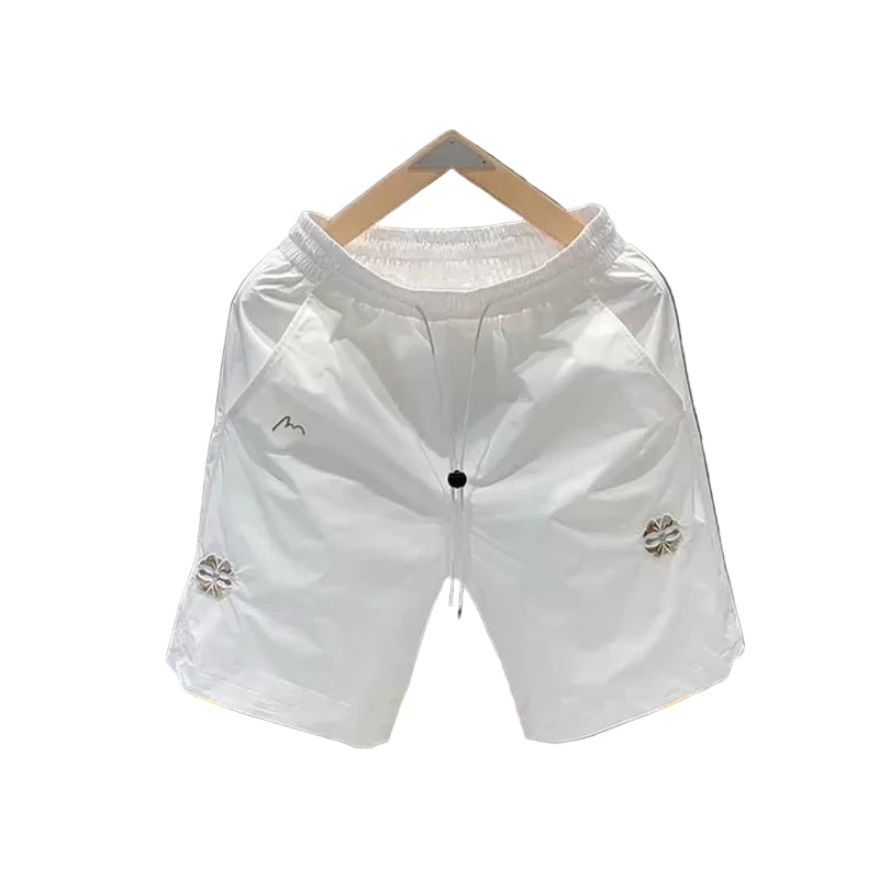 Minimalist Embroidered Men's Leisure Shorts