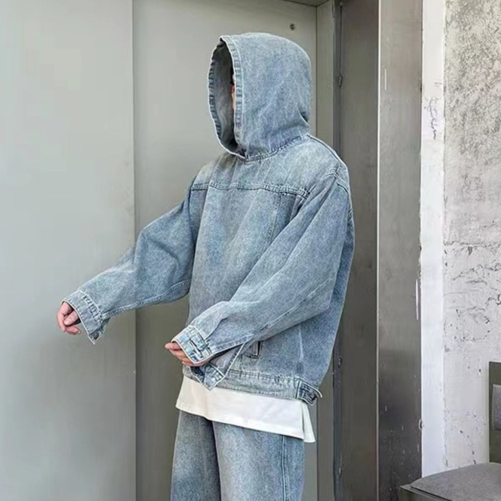 Denim Hooded Jacket