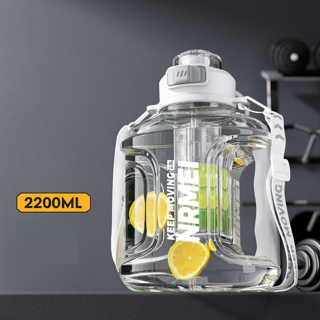 2.2L–3L Tritan Sports Water Bottle with Straw