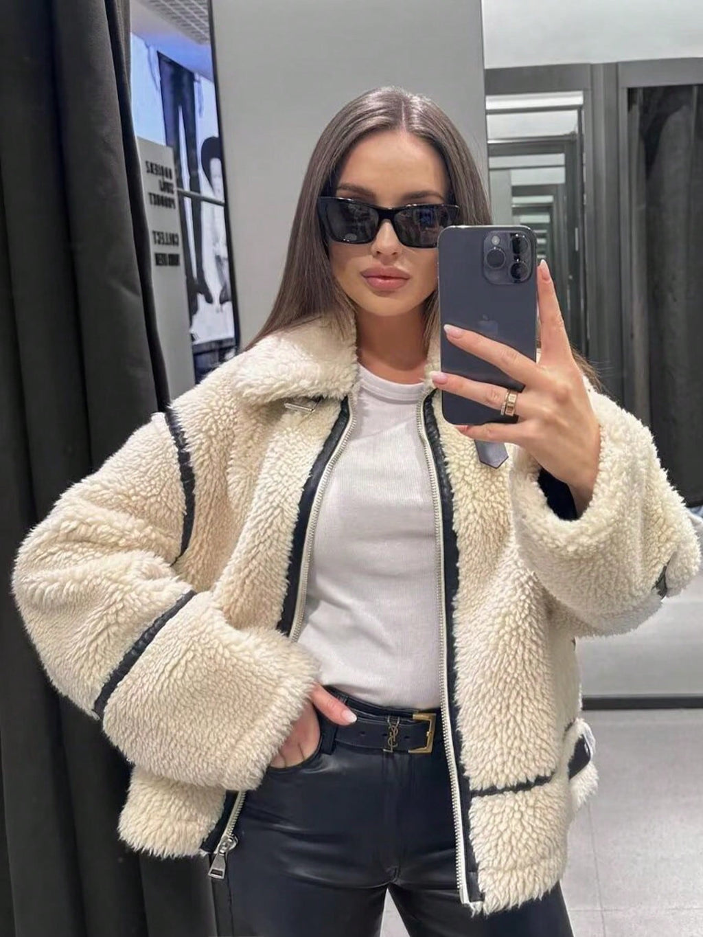 Women's Shearling-Style Jacket