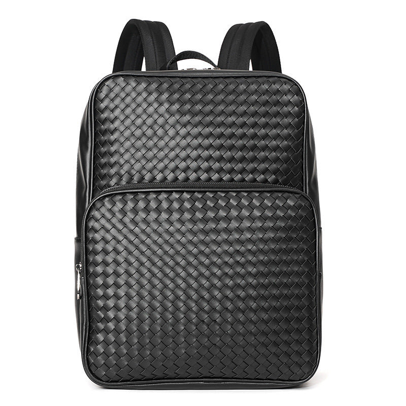 Woven Geometric Backpack