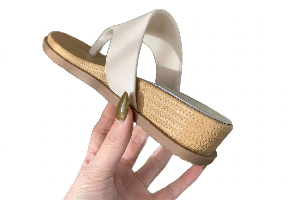 Leather Platform Flip-Flops