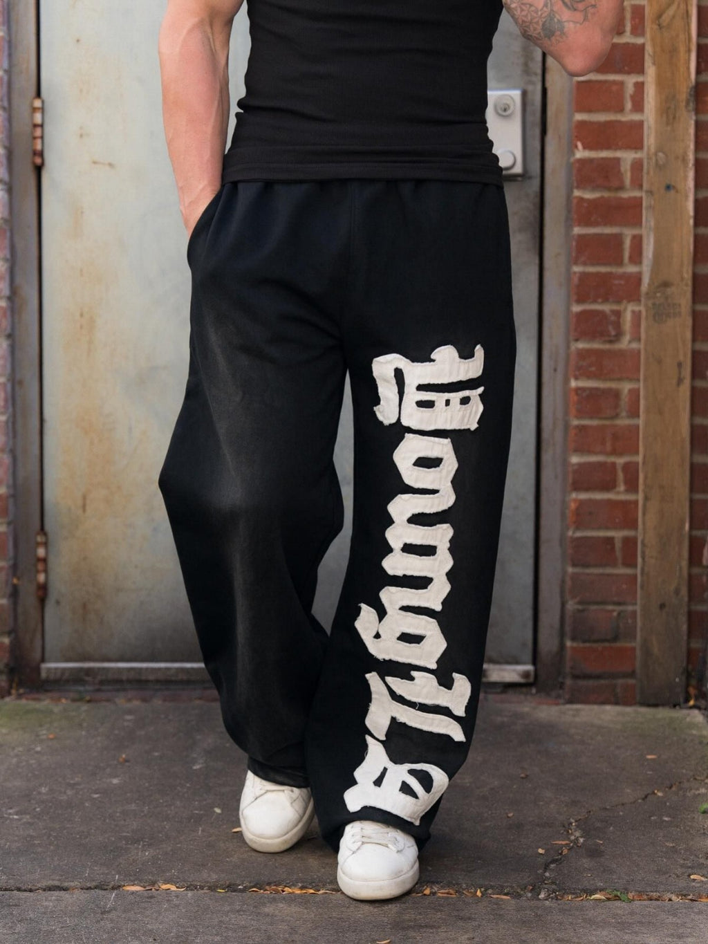 Oversized Embroidered Lounge Pants