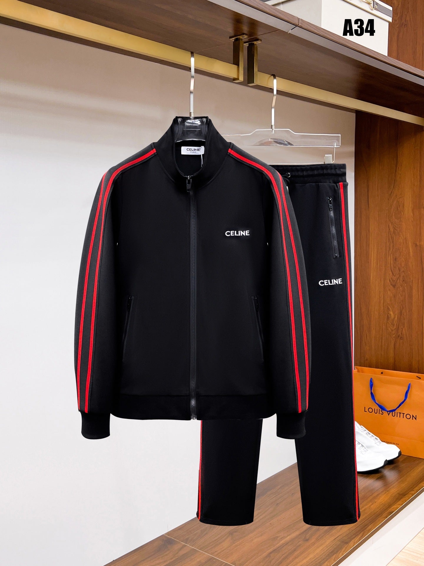 casual and versatile long-sleeved men's and women's P sweatshirt sweatshirt and sweatshirt suit