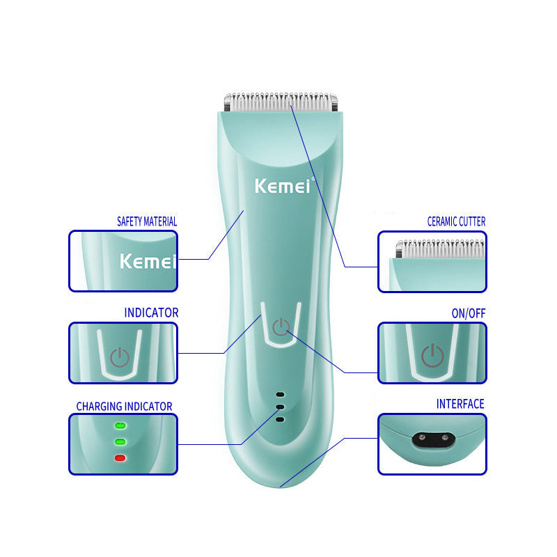 Kemei Baby Electric Clipper Kemei Ceramic Cutter Head Full Body Washing KM-811 Household Children's Hair Clipper