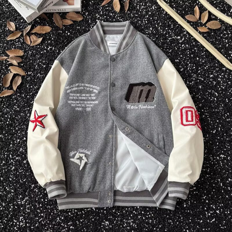 Embroidered Varsity Jacket