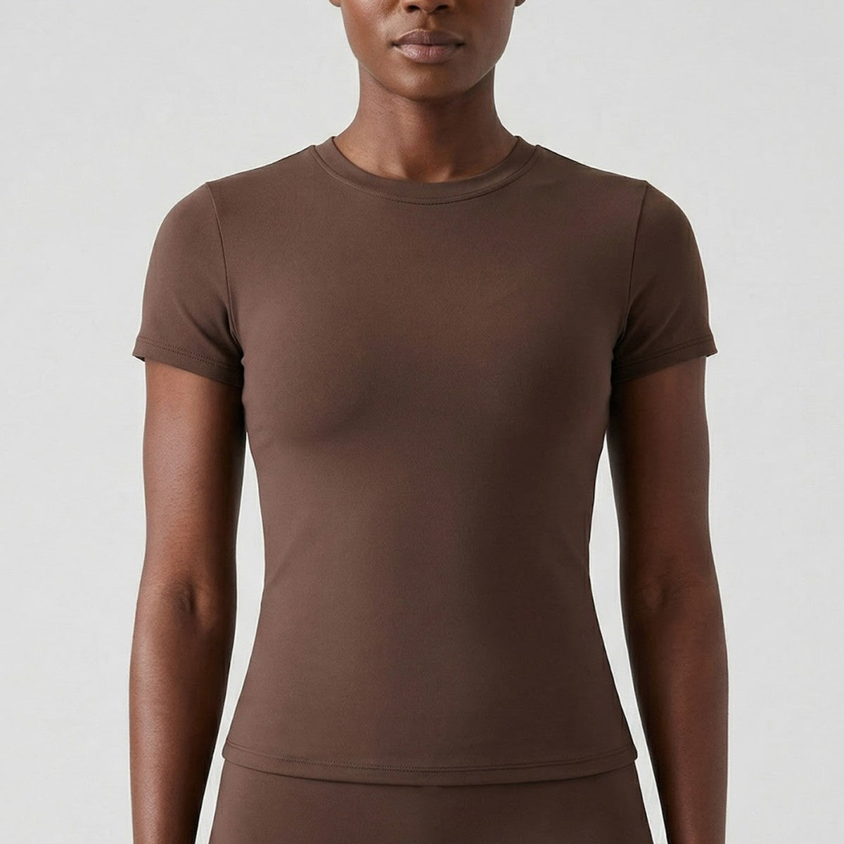 Slim-Fit Short-Sleeve Yoga Top