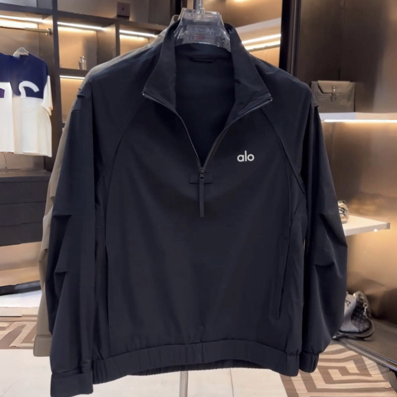 Half-Zip Stand Collar Jacket