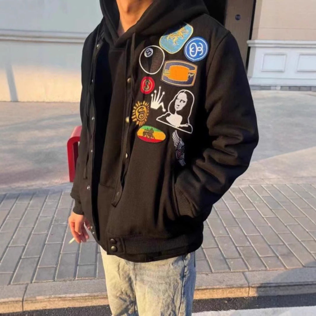 Patchwork Varsity Jacket