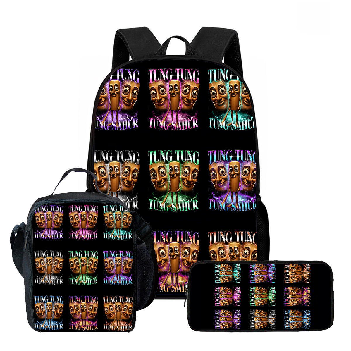 Viral brainrot Backpack Set