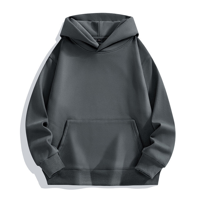 Oversized Terrycloth Drop-Shoulder Hoodie