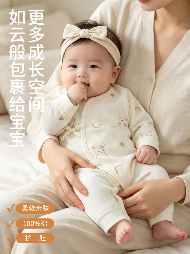 Cotton Monk-Style Baby Jumpsuit