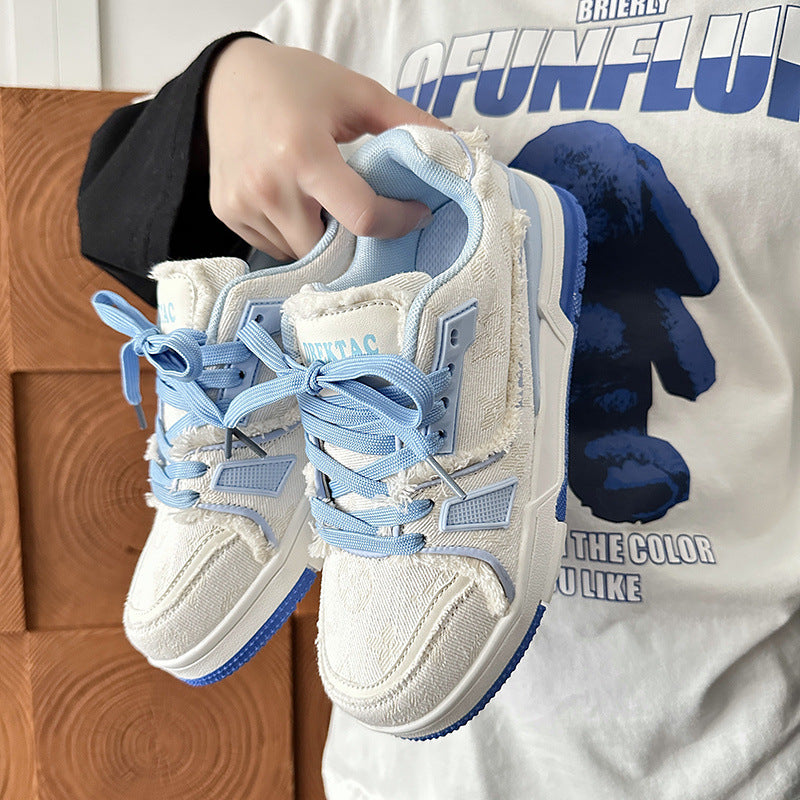 Distressed Edge Urban Skate Trainers