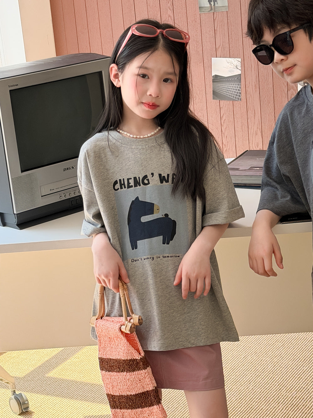 Kids' Pony-Letter T-Shirt