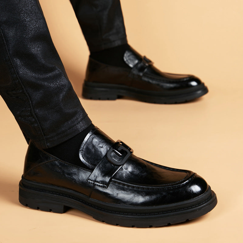 Men's Leather Slip-On Shoes