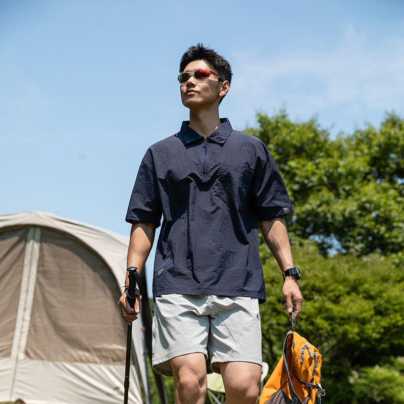 Urban Tech Quarter Zip Polo