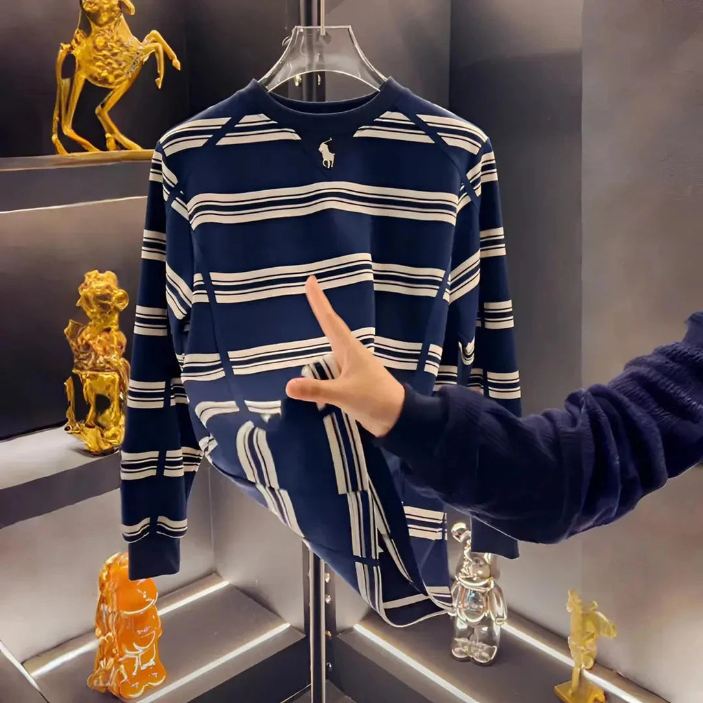 Premium Striped Sweatshirt