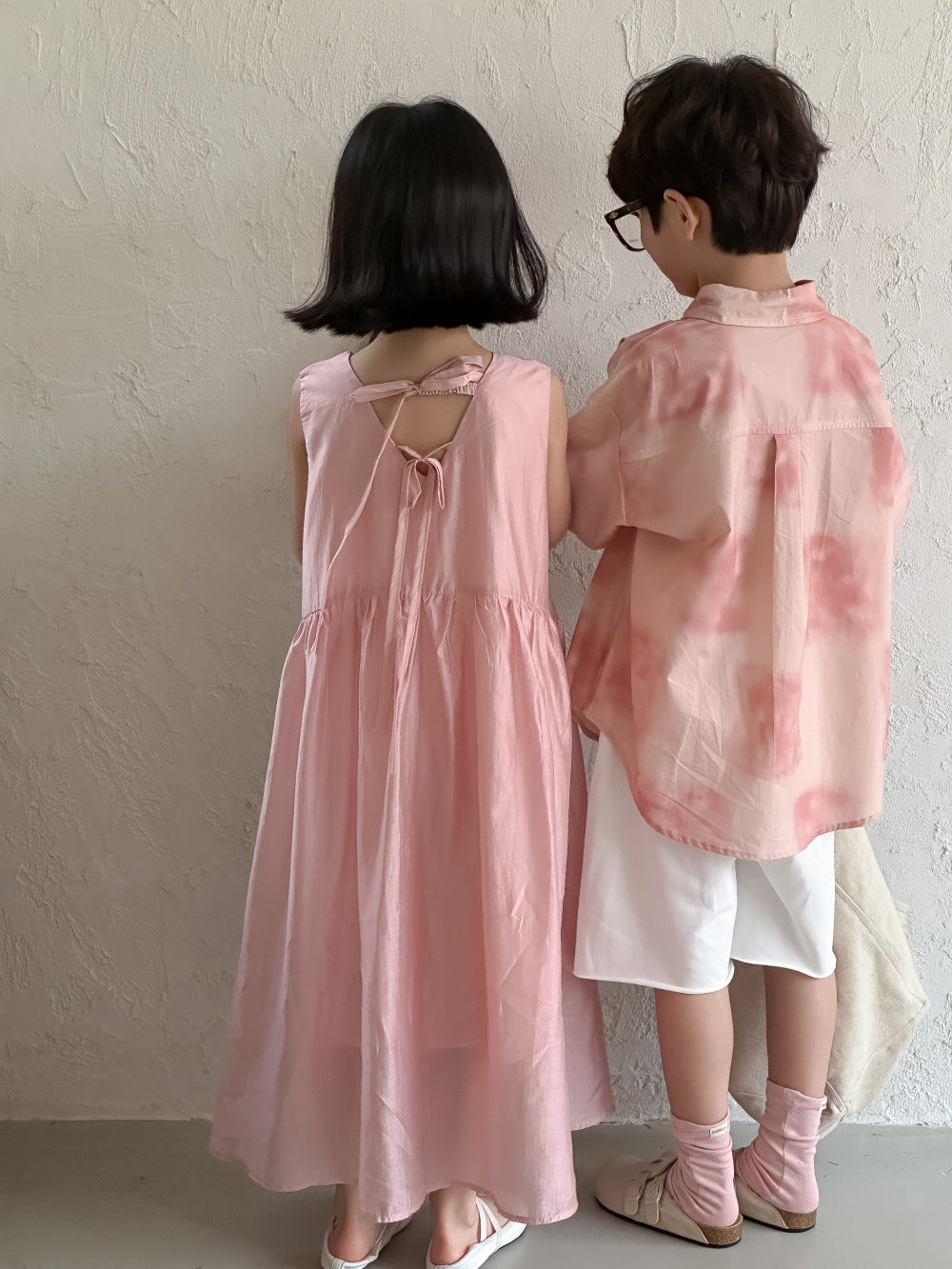 Kids' Vest Dress and T-Shirt/Shorts Outfit