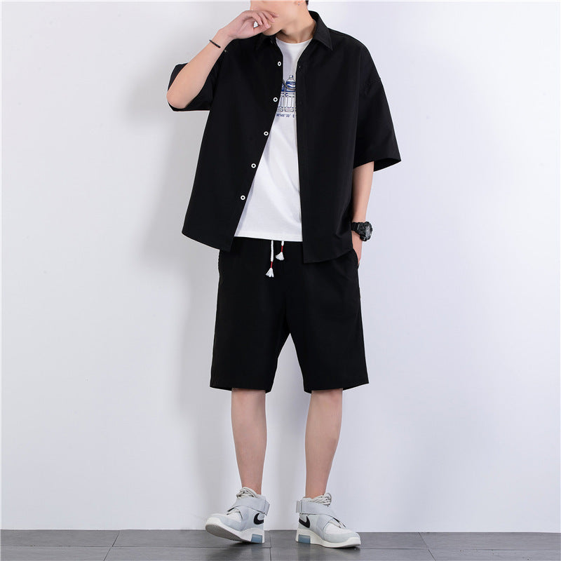 Summer Casual Korean Fashion Suit with Shorts