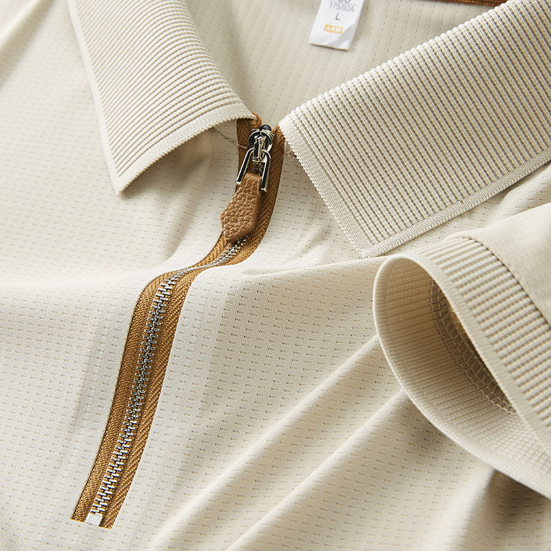 Premium Zipper Polo Shirt