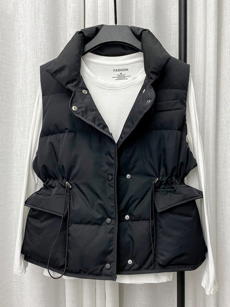 Padded Drawstring Vest