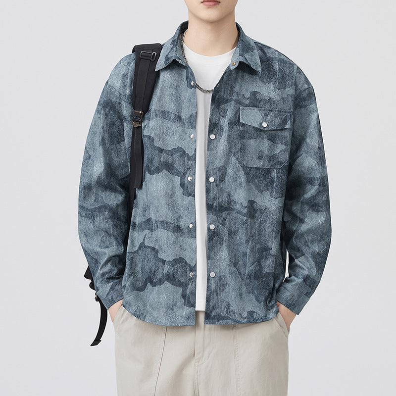 Tie-Dye Workwear Overshirt
