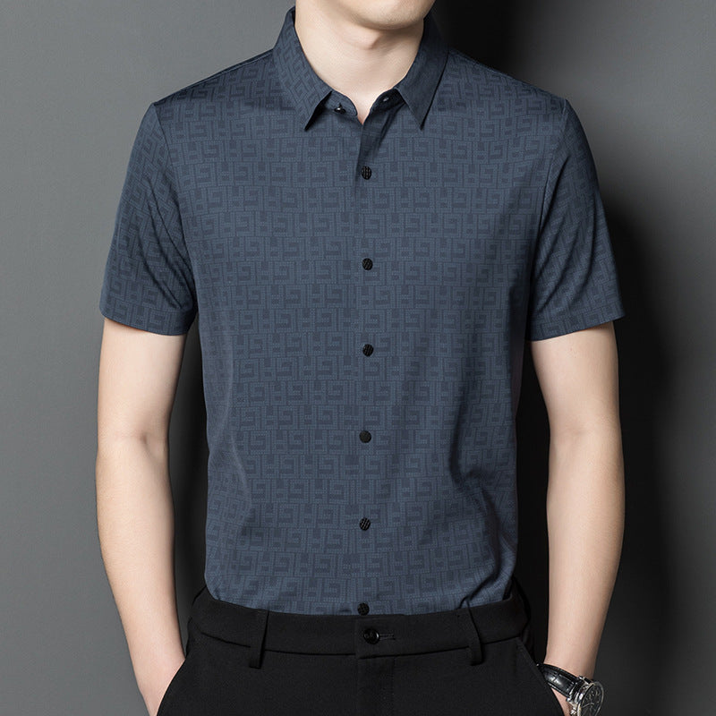Men's Short-Sleeved Casual Shirt