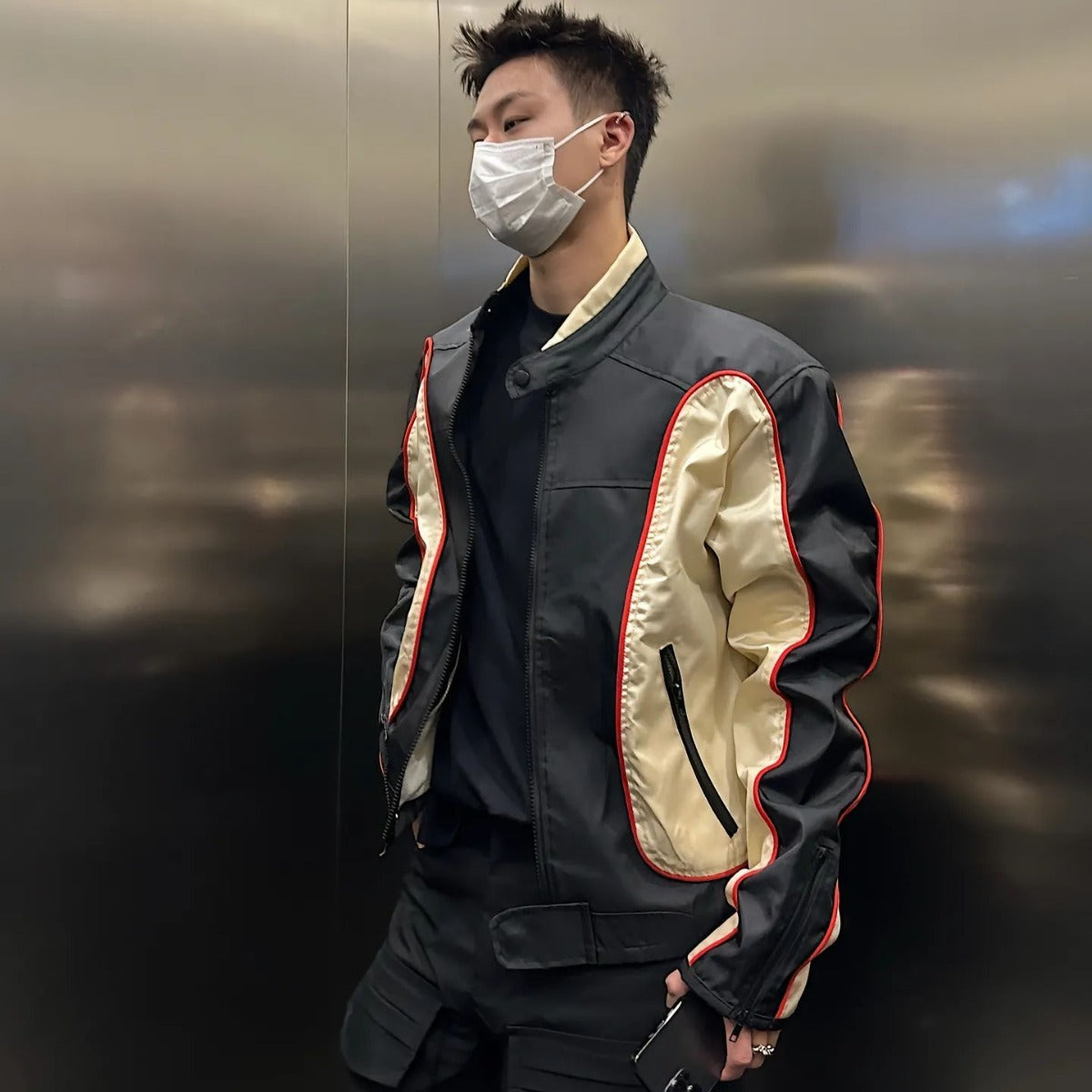 Moto Pulse Paneled Racer Jacket