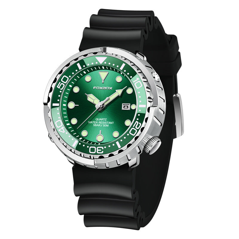 LIGE2023 cross-border exclusive FOXBOX men's quartz watch three-hand date waterproof watch business men's watch