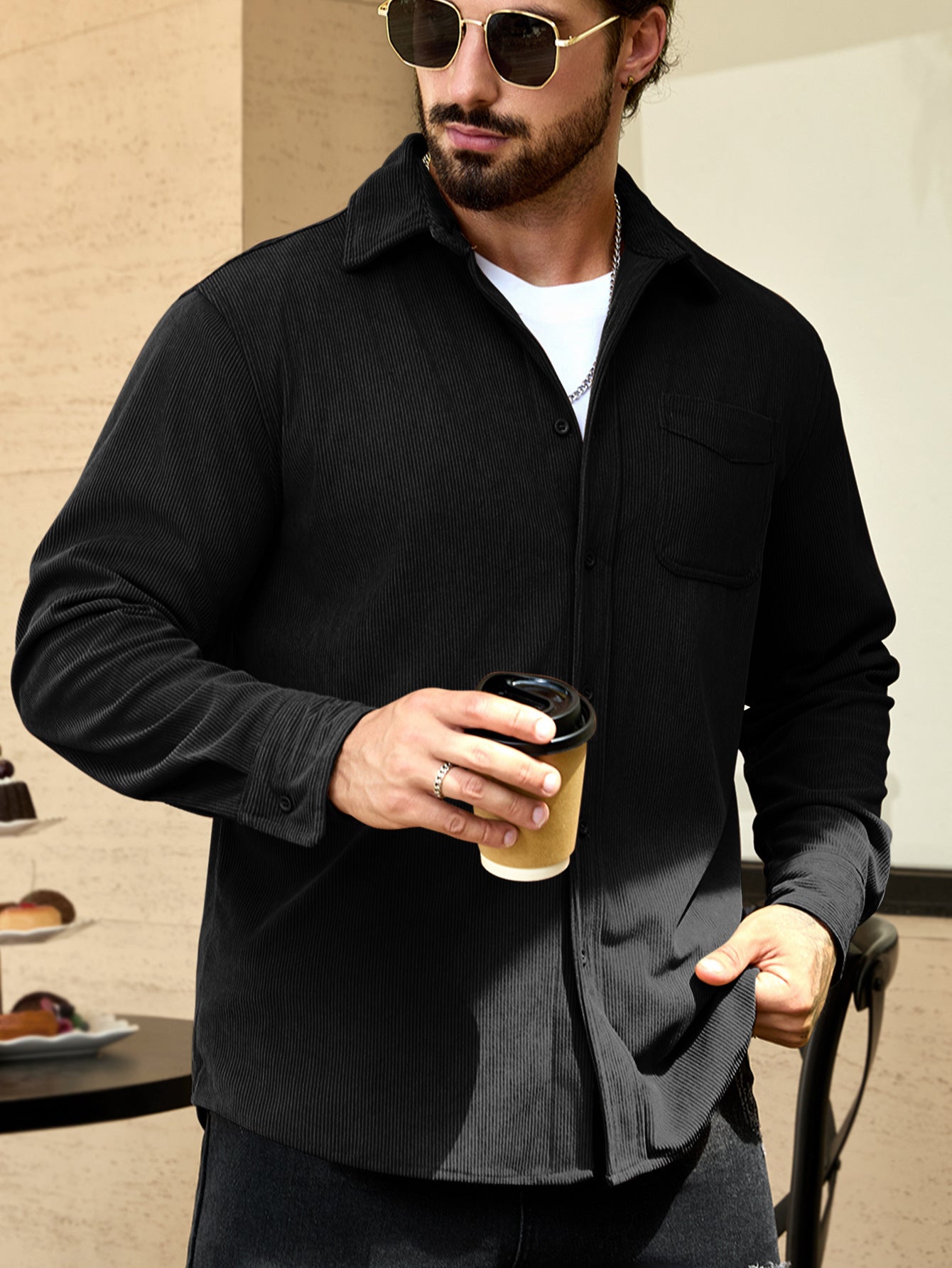 Men's Corduroy Casual Shirt