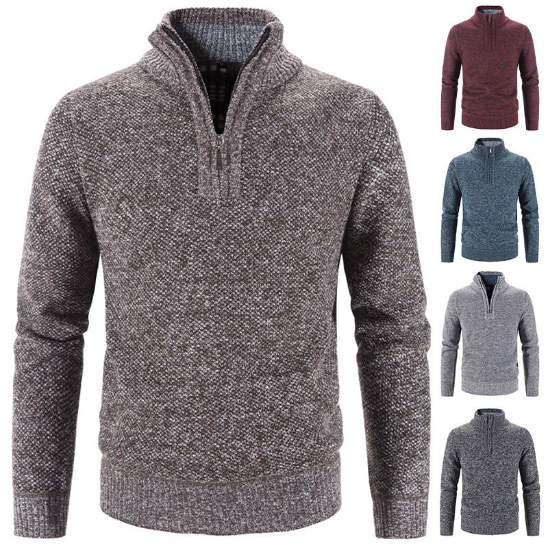 Textured Quarter-Zip Pullover