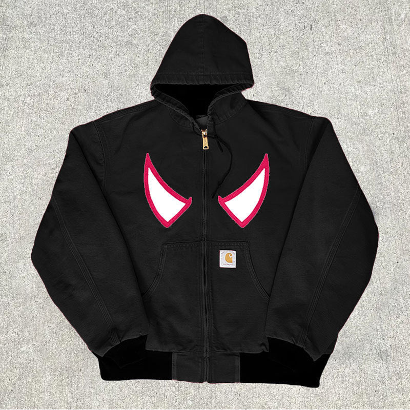 Men’s Hooded Utility Print Jacket