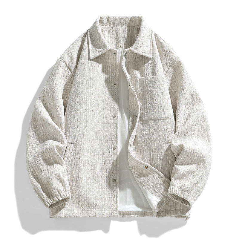 Textured Tweed Overshirt
