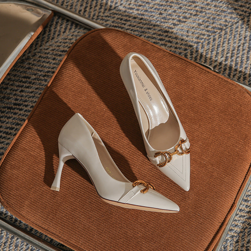 Patent Pointed Pumps