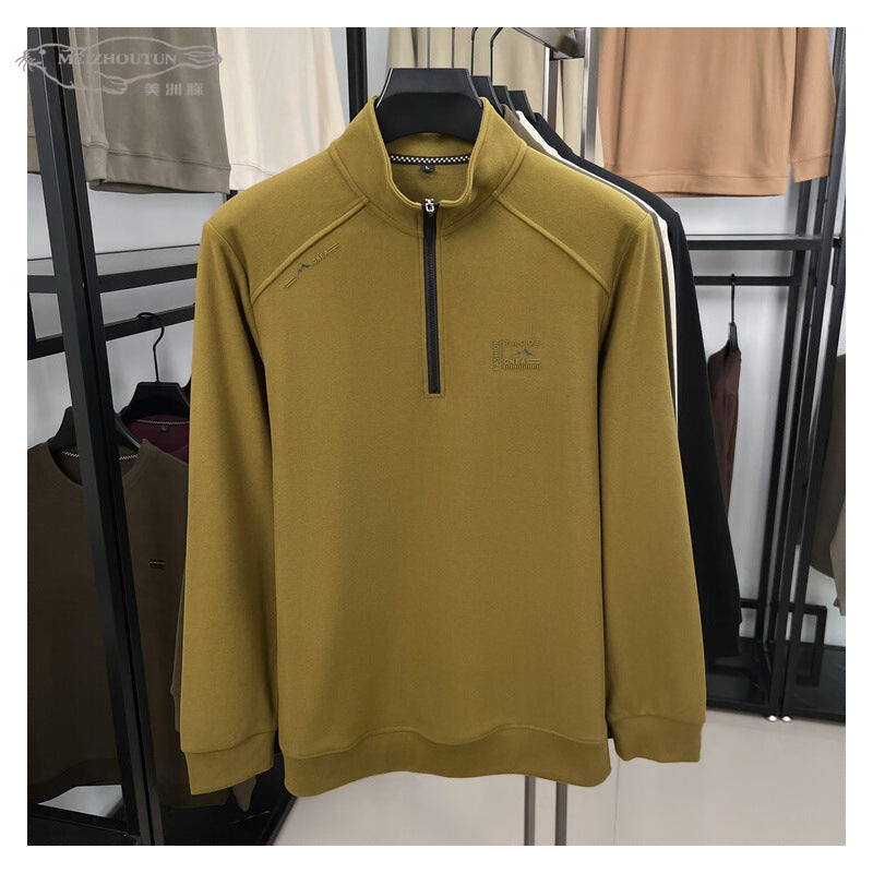 Fleece Stand-Collar Pullover